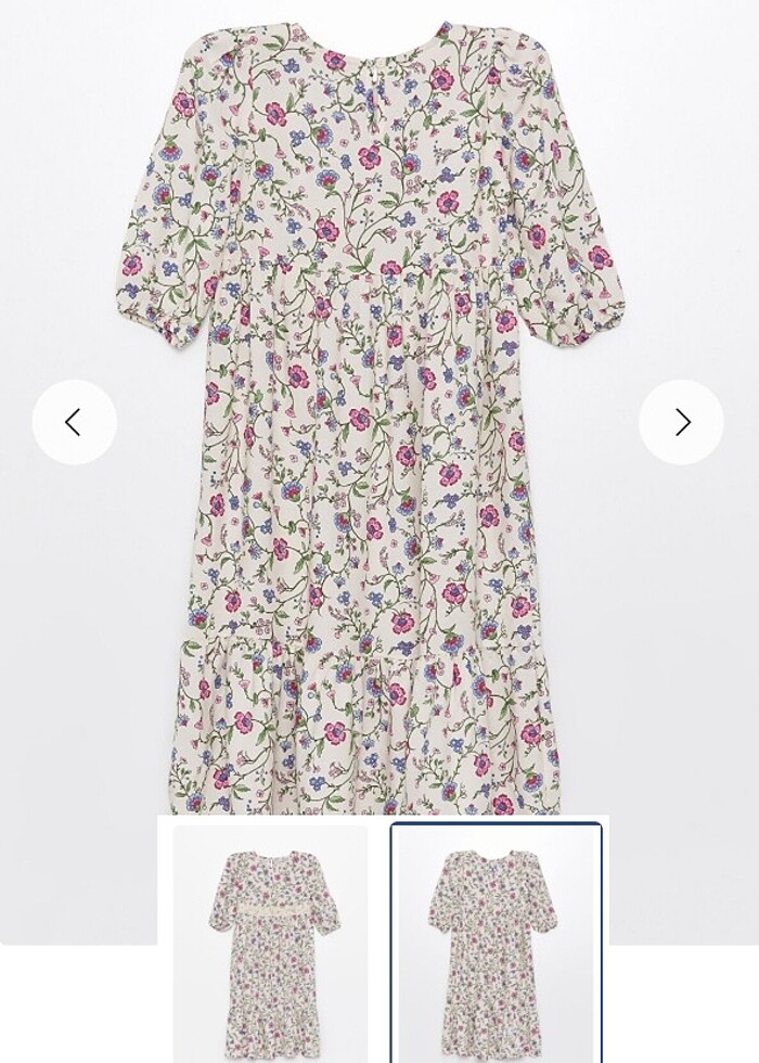 Bisiklet Yaka Elsa Baskılı
 Kız Çocuk Elbise  - Görsel 3