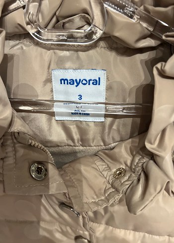 Mayoral Kürklü Detaylı Bej Kız Çocuk Mont