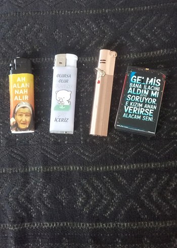 Baskılı Mini Parlak Plastik Çakmak Seti