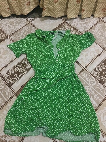 38 Beden yeşil Renk Elbise