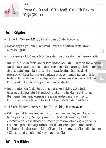 Diğer Pixi cilt bakım yagı