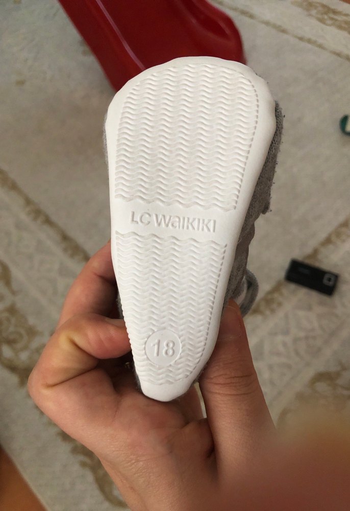 Gri Örgü Erkek Bebek Patik - Görsel 3