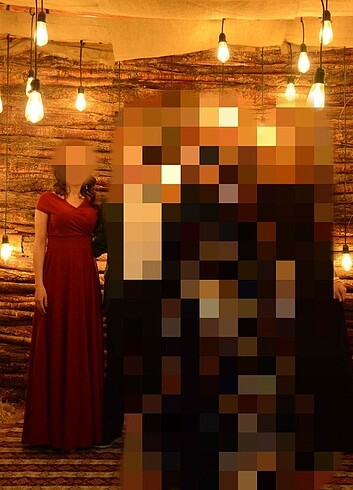 36 Beden bordo Renk Kayık Yaka Kiloş Bordo Abiye Elbise, Mezuniyet Elbisesi, Gece El
