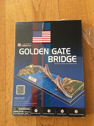3D puzzle kutusunda hiç açılmadı.