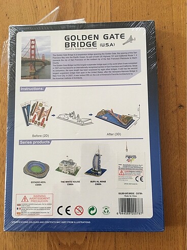 Diğer 3D puzzle kutusunda hiç açılmadı.