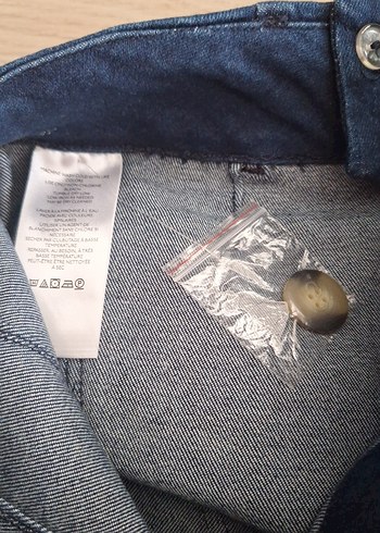 28 Beden lacivert Renk Düğmeli Lacivert Kadın Denim Mini Şort