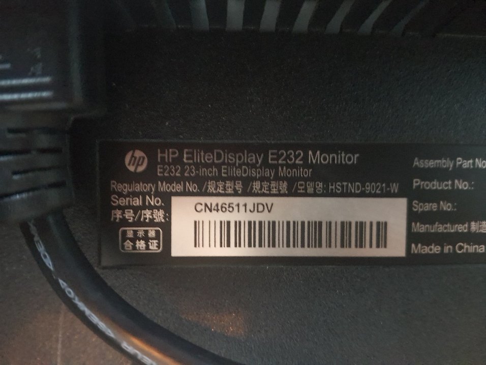 HP Monitör EliteDisplay E232 - Görsel 4