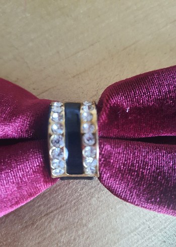 Kadife Taşlı Papyon - Görsel 3