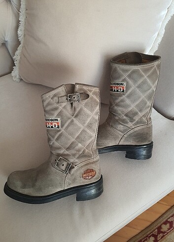 Harley Davidson LaconiaCrosta Süet Çizme
