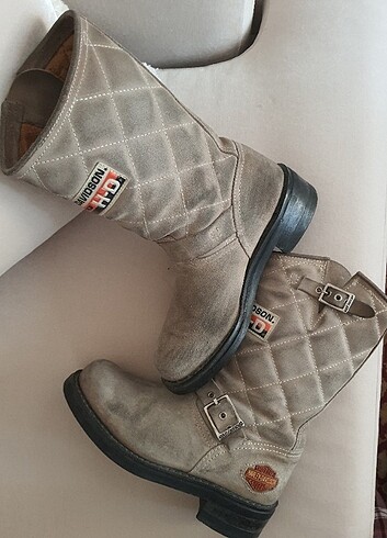 37 Beden Harley Davidson LaconiaCrosta Süet Çizme