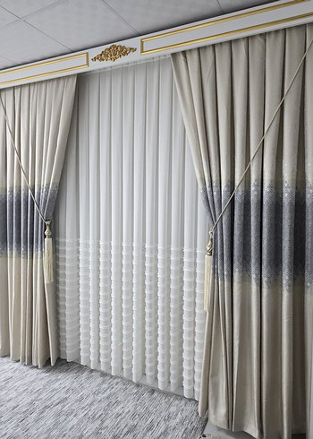 Koyu Yeşil Nakışlı Perde - Görsel 5