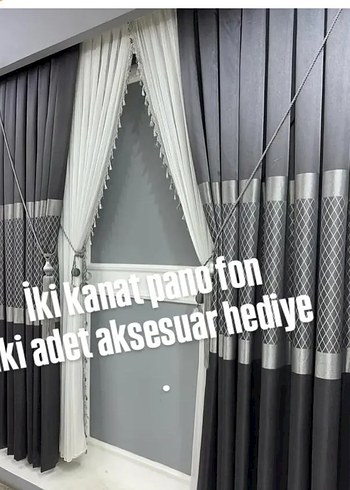 Koyu Yeşil Nakışlı Perde - Görsel 20