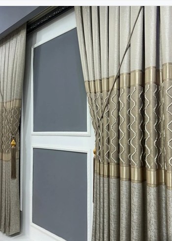 Koyu Yeşil Nakışlı Perde - Görsel 18