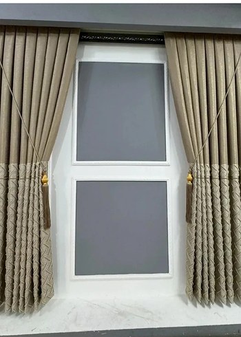 Koyu Yeşil Nakışlı Perde - Görsel 7