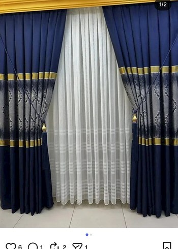 Gri Nakışlı Konvansiyonel Perde - Görsel 13