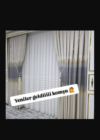 Gri Nakışlı Konvansiyonel Perde - Görsel 6