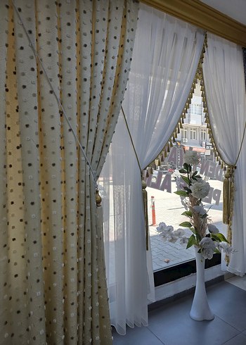 Gri Nakışlı Konvansiyonel Perde - Görsel 11