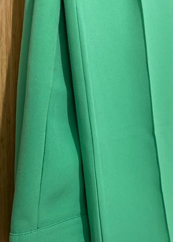 Yeşil Kadın Uzun Kumaş Pantolon - Görsel 4