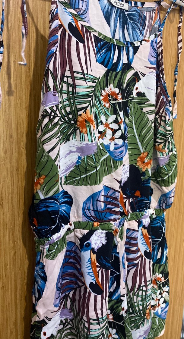 Çok Renkli Bohem Kadın Tulum - Görsel 3