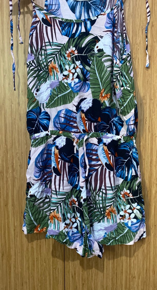 Çok Renkli Bohem Kadın Tulum - Görsel 4