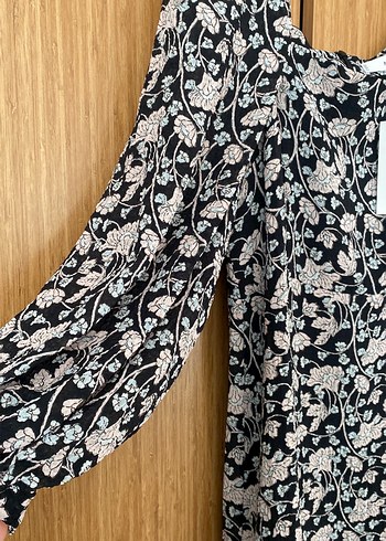 Bohem Uzun Kollu Kadın Elbise - Görsel 2