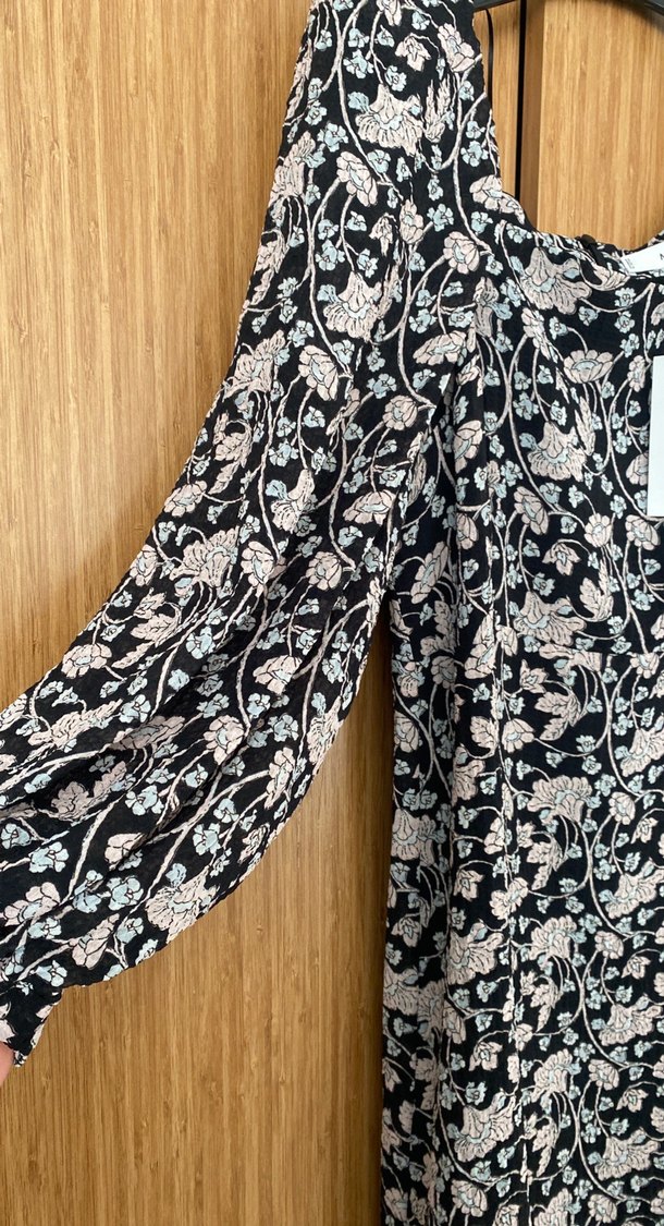 Bohem Uzun Kollu Kadın Elbise - Görsel 2