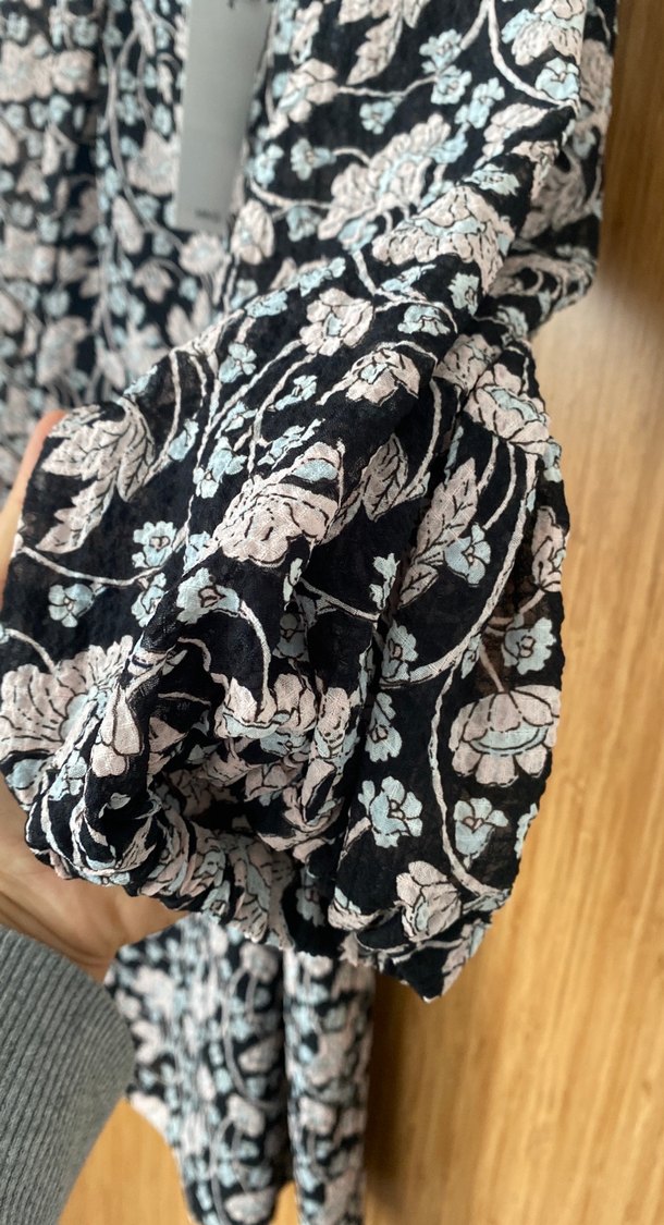 Bohem Uzun Kollu Kadın Elbise - Görsel 5