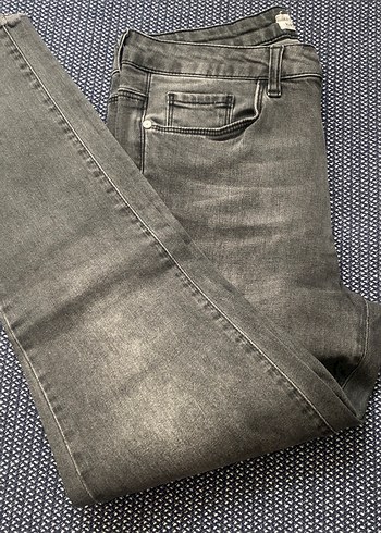 Gri  Denim Pantolon - Görsel 2