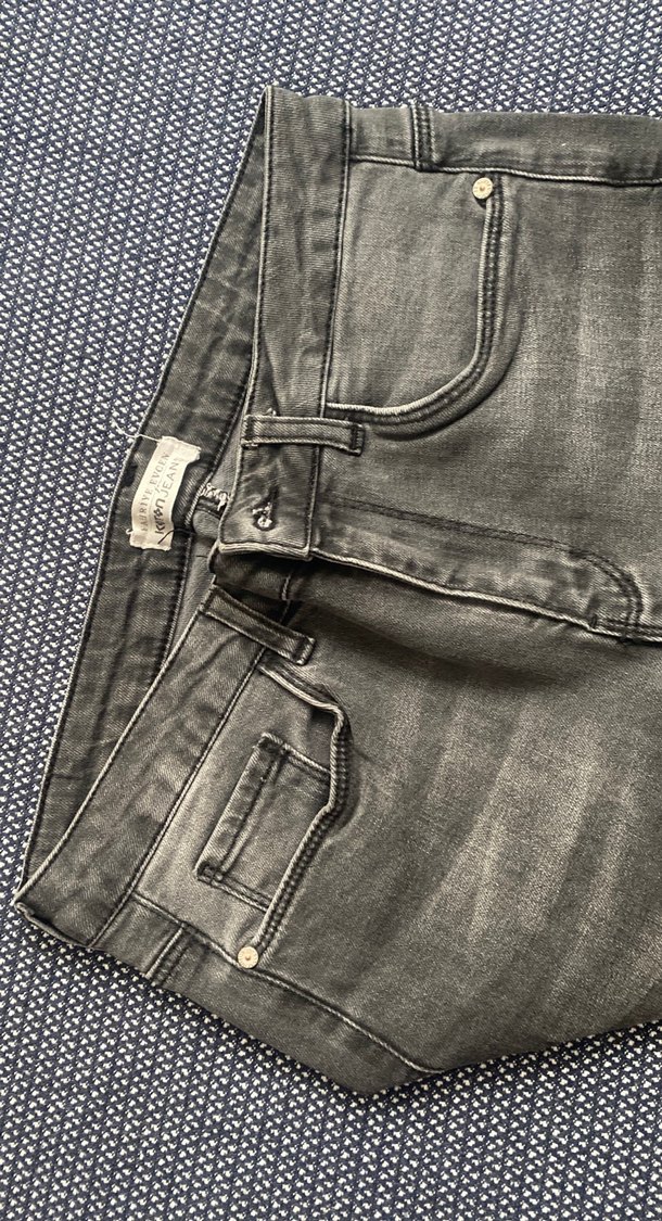 Gri  Denim Pantolon - Görsel 3