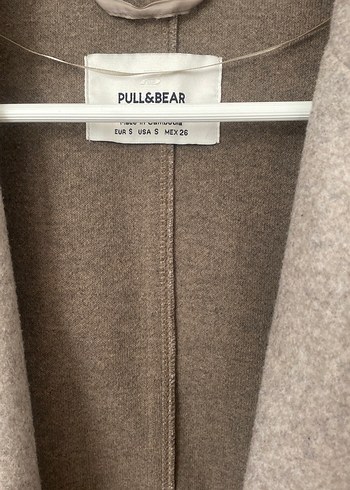 Düz Kesim Bej Kaban - Görsel 2