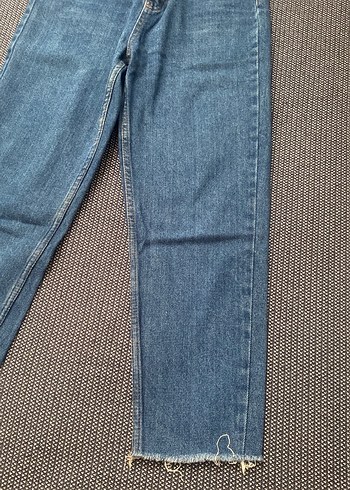 Lacivert kadın mom jean - Görsel 2