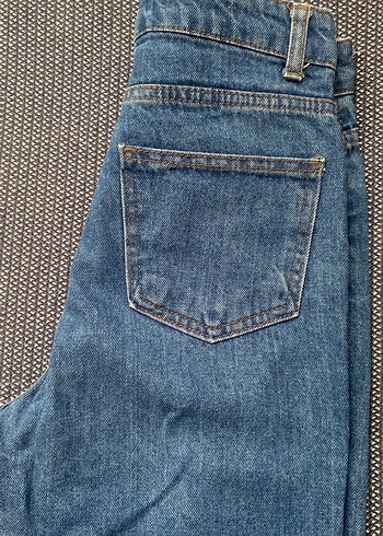 Lacivert kadın mom jean - Görsel 4