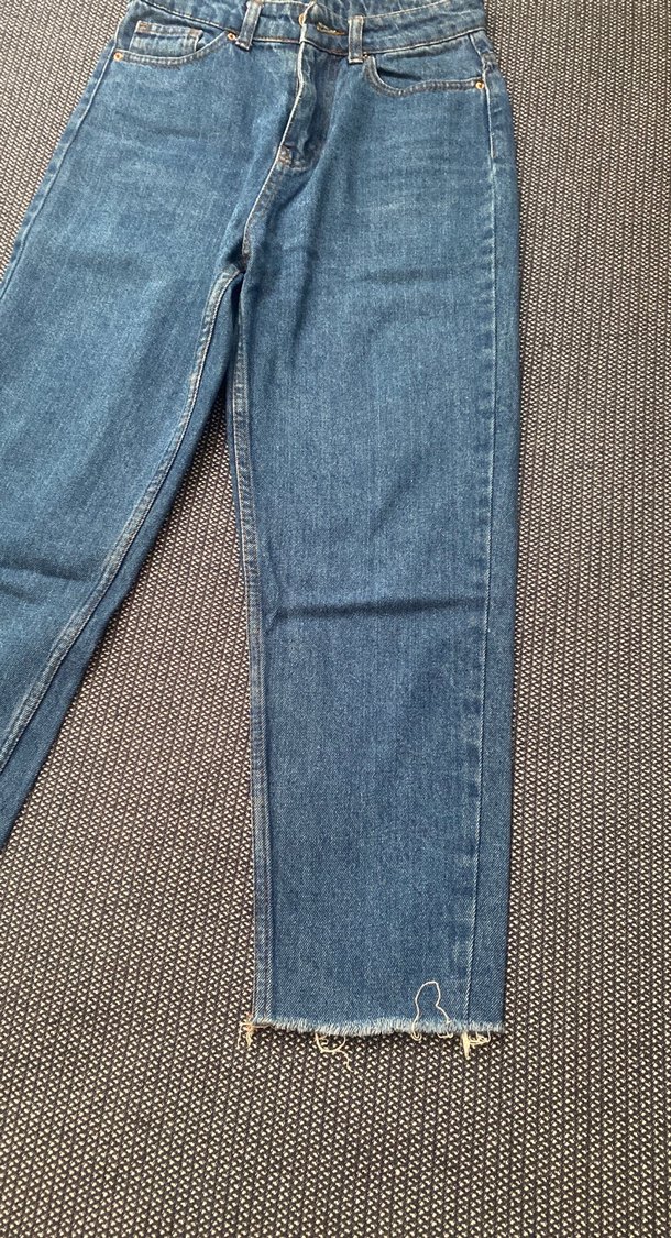 Lacivert kadın mom jean - Görsel 2