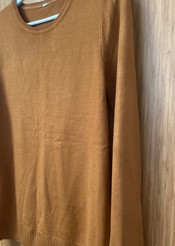 Kadın kahverengi  Uzun Kollu Kazak - Görsel 3