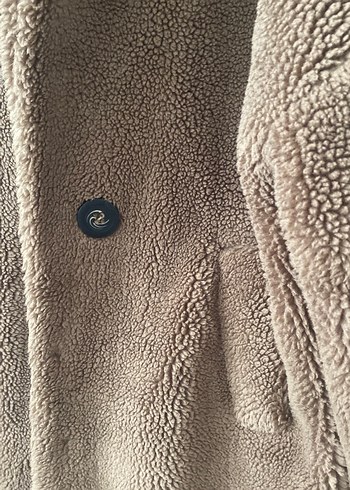 Kahverengi Kürk Detaylı oversize  Kadın Kaban - Görsel 5