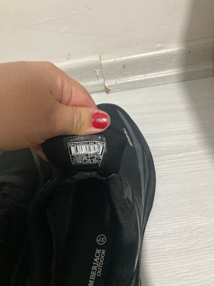 Bayan Siyah Bağcıklı Spor Ayakkabı - Görsel 5