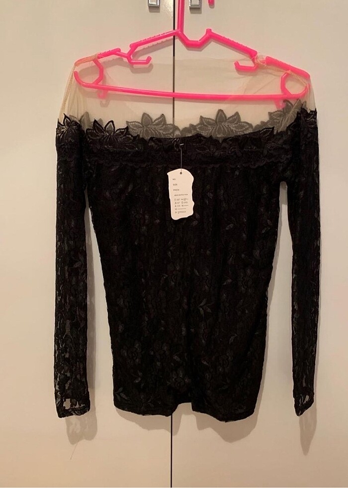 Bluz tül detaylı - Görsel 2