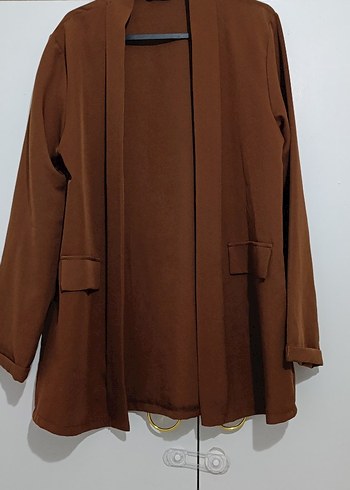 kahverengi ceket blazer - Görsel 3
