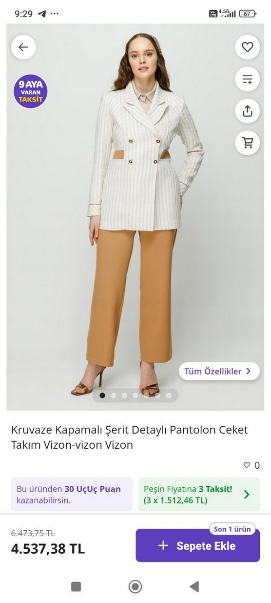 ESSWAPP pantolon ceket takım - Görsel 2