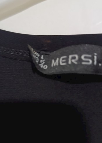 Siyah V Yakalı Drapeli Elbise - Görsel 3