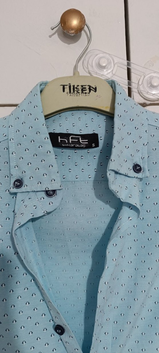 Erkek Mavi Uzun Kollu Pamuklu Gömlek - Görsel 3