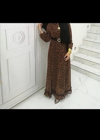 uzun elbise - Görsel 11