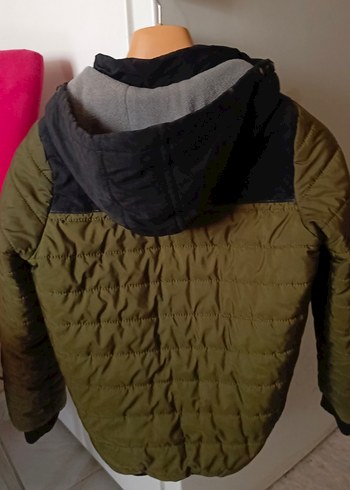 Fermuarlı Haki Erkek Günlük Mont 12)13 yas beden - Görsel 2