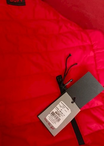 Kırmızı Fermuarlı kadın  ve erkek Kolsuz Mont - Görsel 3