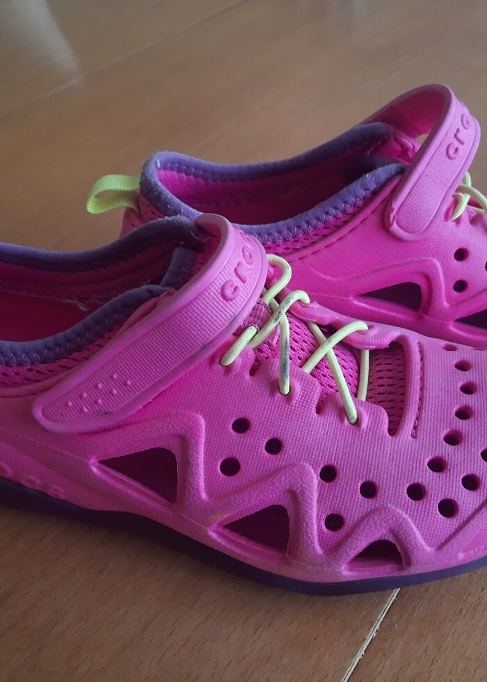 Kız çocuk crocs sandalet ayakkabı - Görsel 5