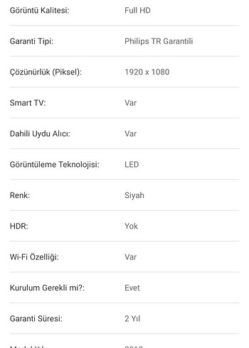 Philips 32" Full HD Uydu Alıcılı Smart LED TV - Görsel 3