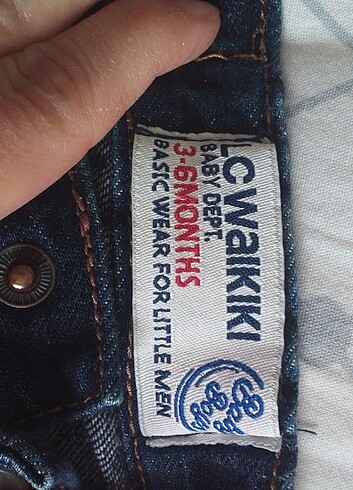 3-6 Ay Beden LC WAİKİKİ ERKEK BEBEK KOT PANTOLONU