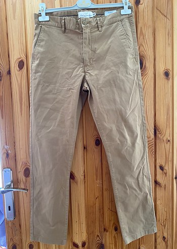 Düğmeli Skinny Fit Erkek Pantolon