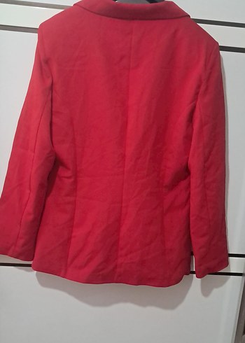 Diğer Kırmızı Düğmeli Kadın Blazer Ceket