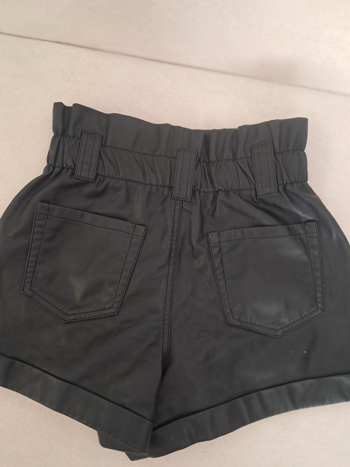 Zara deri şort - Görsel 2